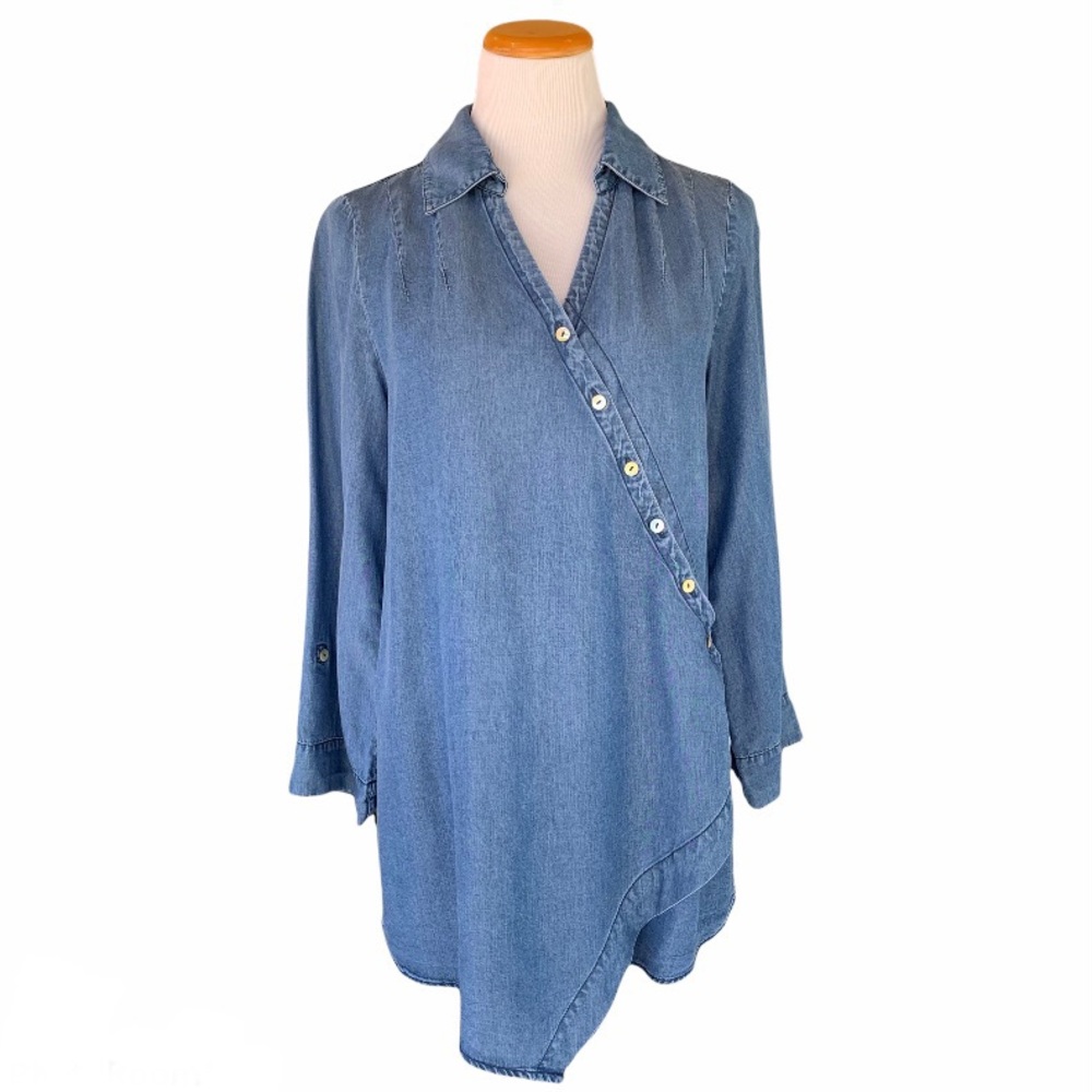 Soft Surroundings Crossover Front Tencel Tunic M (runs small)